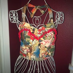 Pinup style top. Handmade